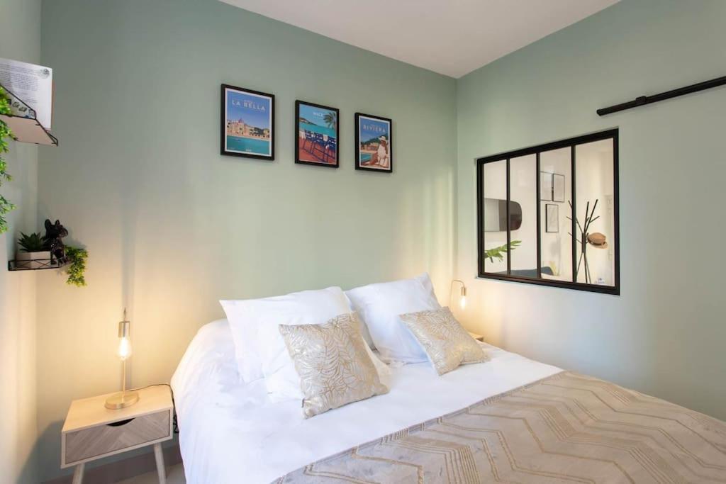 #20 2p Port/parking/ac/central Elegant 5min Promenade Appartement Nice