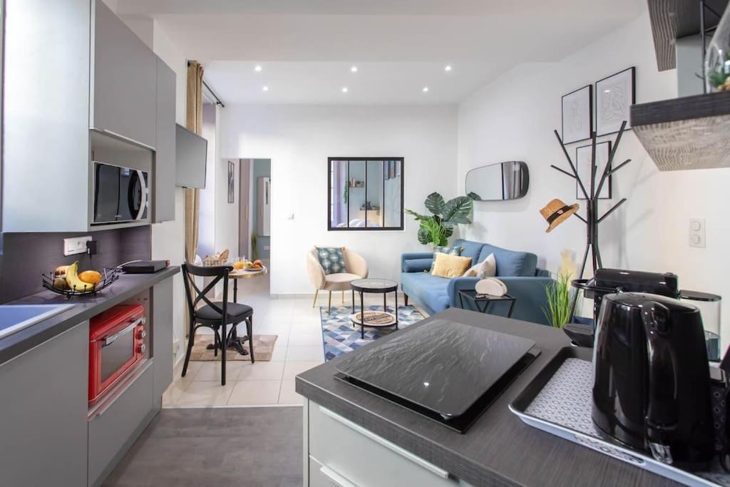 Appartement #20 2p Port/parking/ac/central Elegant 5min Promenade Nice